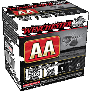 WINCHESTER Aa Sporting Clays Load 20 Ga. 2.75 In. 7/8 Oz. 8 Shot 25 Rd.