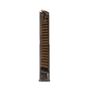 ETS Group SMKGLK1840 Pistol Mags 40rd Extended 9mm Luger Compatible w/ Glock 17/19/26/45/18/19X/34 Smoke Polymer