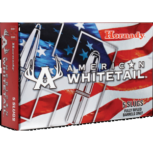 HORNADY American Whitetail Interlock Load 12 Gauge 2.75 In. 325 Gr. Slug 5 Rd.
