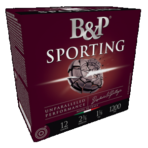 B&P Sporting Clay Shotgun Loads 12 Ga. 2.75 In. 1 Oz. 1200 Fps 8 Shot 25 Rd.