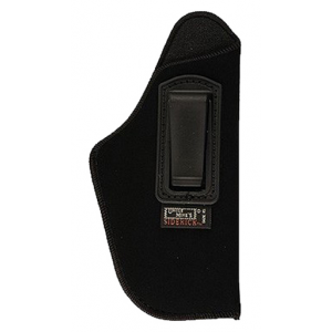Uncle Mike's 89162 Inside The Pants Holster IWB/OWB Size 16 Black Suede Like Belt Clip Fits Med/Large Semi Autos Fits 3.25-3.75" Barrel Left Hand