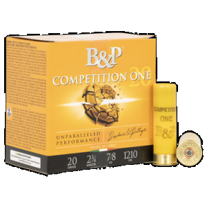 B&P Competition One Shotgun Loads 20 Ga. 2.75 In. 7/8 Oz. 1210 Fps 7.5 Shot 25 Rd.
