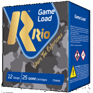 Rio Ammunition SG328 Game Load Super Game High Velocity 12Gauge 2.75" 1 1/8oz 8Shot 25 Rounds