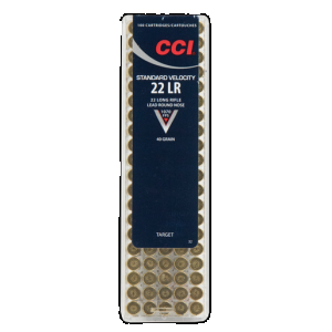 CCI Target & Plinking 22 Long Rifle Lead Round Nose 40 Grain 100 Rounds