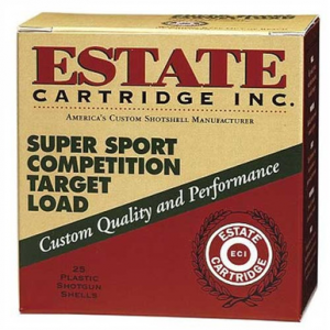 ESTATE Super Sport Competition Target Load 12 Ga. 2.75 In. 3 Dr. 1 1/8 Oz. 8 Shot 25 Rd.
