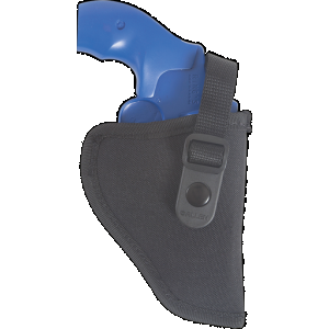 Allen 44800 Cortez Size 00 OWB Style Black Polyester, Adjustable Strap & Belt Loop Mount Type fits 2-3" Barrel Small-Medium DA Revolver Right Hand