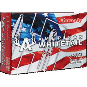 HORNADY American Whitetail Shotgun Ammo 12 Ga. 2.75 In. 1 Oz. Rifled Slug 5 Pk.
