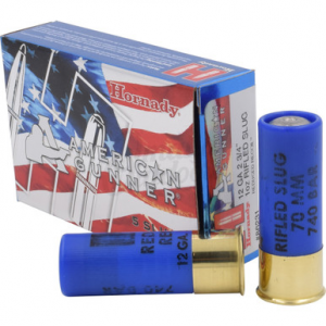 HORNADY American Gunner Shotgun Ammo 12 Ga. 2.75 In. 1oz Rifled Slug Reduced Recoil 5rd