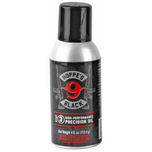 Hoppe's HBL4A Black Precision Oil Aerosol 4 oz with Extension Straw