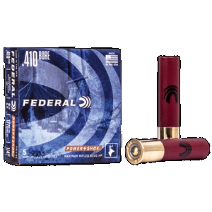 FEDERAL Power-shok Shotgun Ammo 410 Ga. 2.5 In. 1/4 Oz. Hp Rifled Slug 5 Rd.