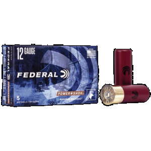 Federal Power-Shok Shot 12 Gauge 2.75 in. 9 Pellets 00 Buck 5 rd.