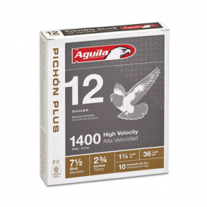 AGUILA Ammunition Pich N Plus 12ga Birdshot 2.75 Inch Shotgun Shells - #7.5 Shot | 1.25oz | 1400 Fps | 10rd Box