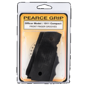Pearce Grip PGOM1 Finger Groove Insert Black Rubber for Kimber 1911 Compact
