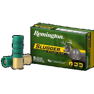 REMINGTON Ammunition 20300 Slugger 12 Gauge 2.75" 1 Oz Rifled Slug Shot 5 Rounds