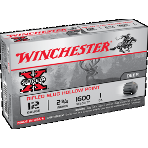 WINCHESTER Super-x Rifled Slug Hollow Point 12 Ga. 2.75 In. 1 Oz. Hollow Point Slug 5 Rd.