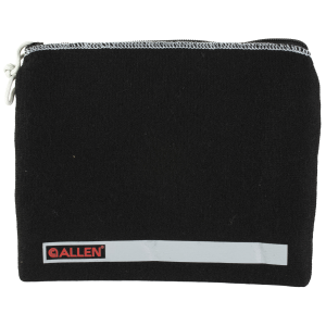 Allen Allen 3628 Pistol Pouch Black Polyester w/Lockable Zippers, ID Label & Fleece Lining Holds Full Size Handgun 7" L x 9" W Interior Dimensions - $7.42 at Shooting Surplus