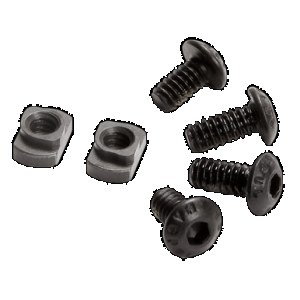 Magpul MAG615-BLK M-LOK T-Nut Replacement Set M-LOK Chromoly Steel Black Manganese Phosphate