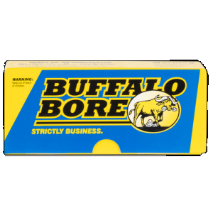 Buffalo Bore Ammunition 24L20 Outdoorsman Strictly Business 9mmLuger 147gr Hard Cast Flat Nose 20 Rounds