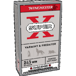 WINCHESTER Super-x Rifle Ammo 243 Win 80 Gr. Pointed Soft Point 20 Rd.
