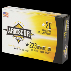 ARMSCOR Range Rifle Ammo 223 Rem. 55 Gr. Fmj 20 Rd.