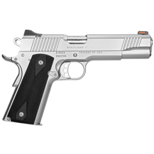 Kimber Mfg.,inc 3200007 Stainless II Club Bundle 45ACP 7+1 5" Satin Silver Front Serrations Stainless Steel Slide Black Synthetic Grip