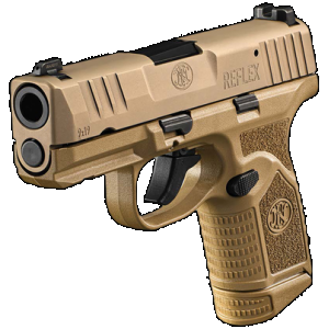 FN Reflex 9mm Luger 3.3" 15+1 Flat Dark Earth PVD Micro-Compact Pistol