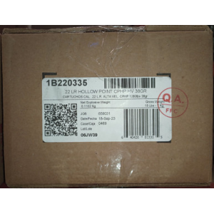 AGUILA Ammunition .22 Long Rifle Copper Plated Hollow Point 38 Grain 50 Rounds