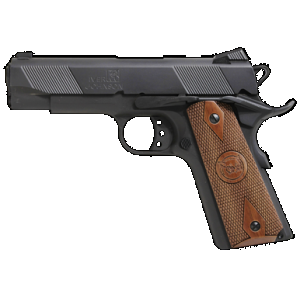 Iver Johnson Arms HAWK9 Hawk 9 9mm Luger 9+1 4.25" Black Steel Barrel, Matte Blued Serrated Steel Slide & Frame w/Beavertail, Double Diamond Checkered Walnut Grip