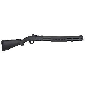 Mossberg 590 12GA, 20in. Barrel, 8rd, MLOK Forend, Ghost Ring Sights - Black (50674)