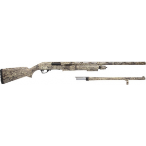 Rock Island Armory Deer/Security Pump Combo, 12GA, 18.5in. Barrel, 5rd, Incl. 28" V/R barrel - Realtree Timber Camo (PA12C1828-TIM)