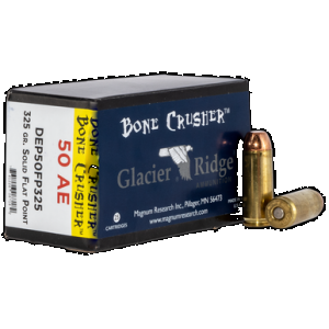 MAGNUM Research Dep50fp325 Bonecrusher 50ae 325gr Flat Point 25 Rounds