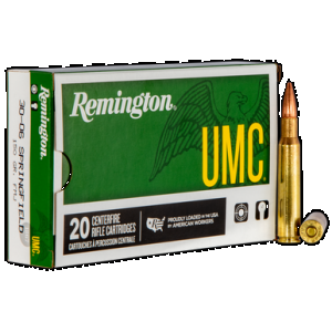 REMINGTON Umc Centerfire Rifle Ammo 30-06 Sprg. 150 Gr. Fmj 20 Rd.