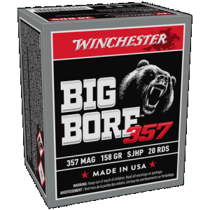 Winchester Big Bore Pistol Ammo 357 Mag. 157 gr. SJHP 20 rd.