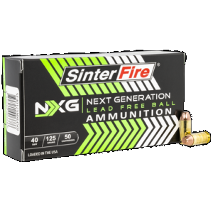 SINTERFIRE Nxg Lead Free Ball Pistol Ammo 40 S&w 125 Gr. Lead-free Ball 50 Rd.