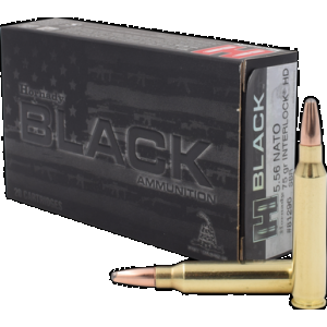 HORNADY Black Rifle Ammo 5.56 Nato 75 Gr. Interlock Hd Sbr Black 20 Rd.