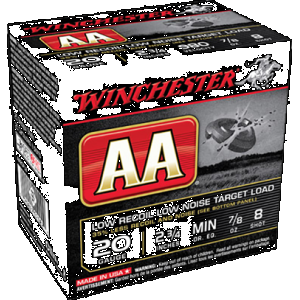 WINCHESTER Aa Low Recoil Load 20 Ga. 2.75 In. 7/8 Oz. 8 Shot 25 Rd.