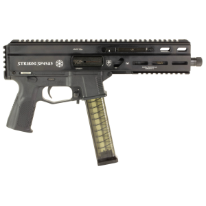 Grand Power Stribog SP45A3 .45 ACP Semi-Auto Pistol - Black | 8" Threaded Barrel | 3x 20rd Mags