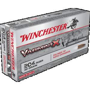 WINCHESTER Varmint X Rifle Ammo 204 Ruger 32 Gr. Varmint X Polymer Tip 20 Rd.