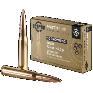 Prvi Partisan PPM50 50 BMG Full Metal Jacket Solid 725 Grain 5 Rounds