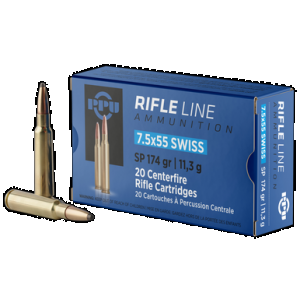 PRVI Partizan Ppu Pp7ss 7.5x55mm Swiss Soft Point 174 Grain 20 Rounds