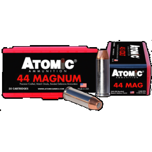 Atomic Ammunition 00440 Pistol Precision Craft 44Rem Mag 240gr Bonded Match Hollow Point 50 Rounds