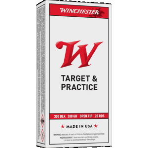 WINCHESTER Usa Rifle Ammo 300 Aac Blackout 200 Gr. Open Tip Usa 20 Rd.