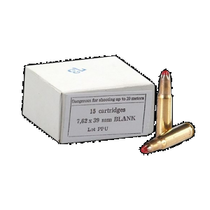 PRVI Partisan Ppu Ppb739 7.62x39mm Blank Ammo 15 Rounds