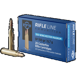 PRVI Partizan Ppu Pp3001 300 Winchester Magnum Soft Point 150 Grain 20 Rounds