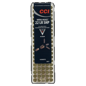CCI Mini-mag 22 Long Rifle Segmented Hollow Point 40 Grain 100 Rounds