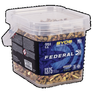 FEDERAL Champion Training 22 Long Rifle Copper Plated Hollow Point 36 Grain 1375 Rounds