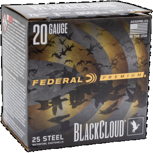 Federal PWUX2092 Premium Black Cloud 20Gauge 3" 1oz 25 Rounds