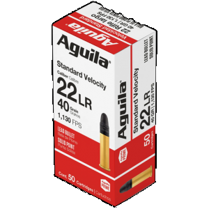 AGUILA Ammunition .22 Long Rifle Solid Point 40 Grain 50 Rounds