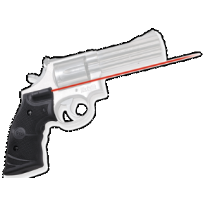 Crimson Trace 011280 LG-307 Lasergrips Black Red Laser Smith & Wesson K & L Frames Square Butt