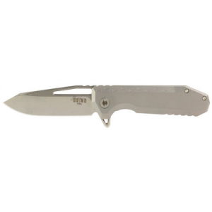 Southern Grind Penguin Folding Knife 3.5 in. Drop Point Satin w/ Titanium